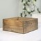 2 pcs 9" Brown Wood Square Boxes Planter Holders Centerpieces Party Decorations